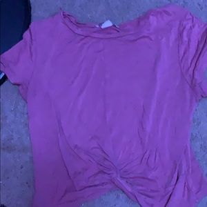 Pink crop top